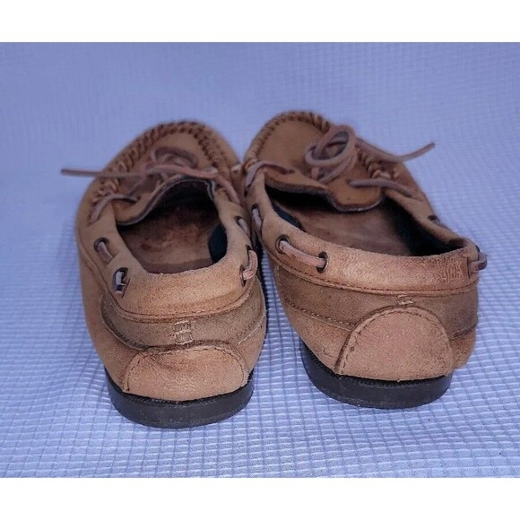 LL Bean Leather Brown Moccasins Women's size 8 - Picture 4 of 7
